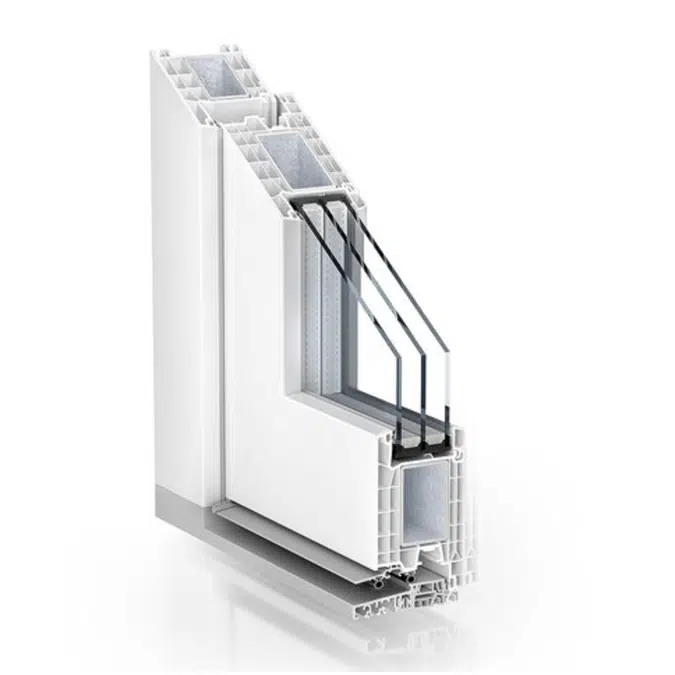 Residential door - Kömmerling 76 mm system 