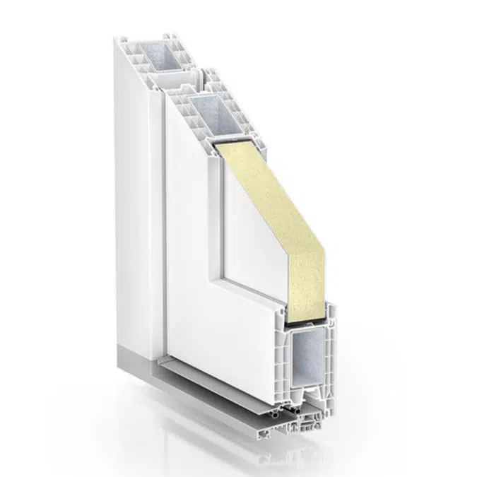 Residential door - Kömmerling 76 mm system 