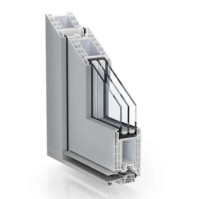 Residential door - Kömmerling 76 mm system 