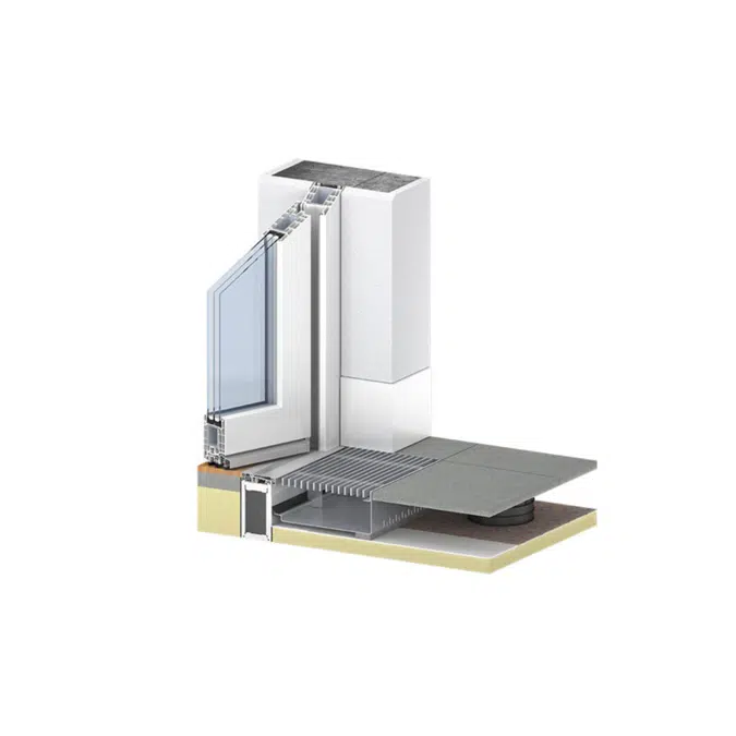 Residential door - Kömmerling 76 mm system 