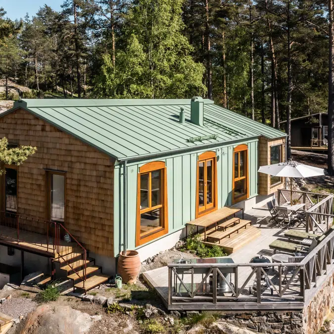 21 GreenCoat® Colour Coated Steel | Silver Fir Green Colour