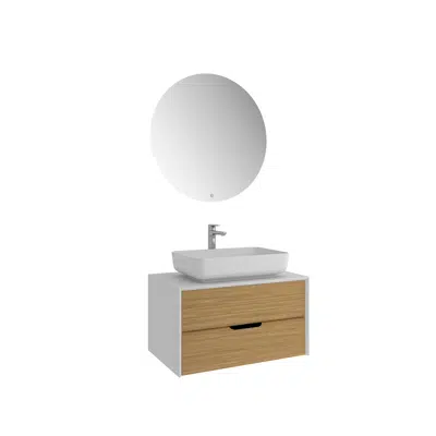 imagen para KaleSeramik Zero 2.0 Washbasin Cabinet Set Rectangular