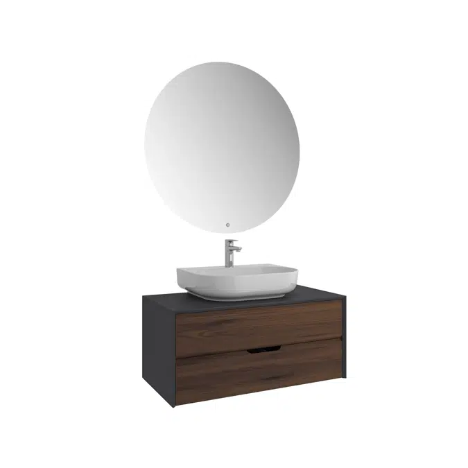 KaleSeramik Zero 2.0 Washbasin Cabinet Set Rectangular