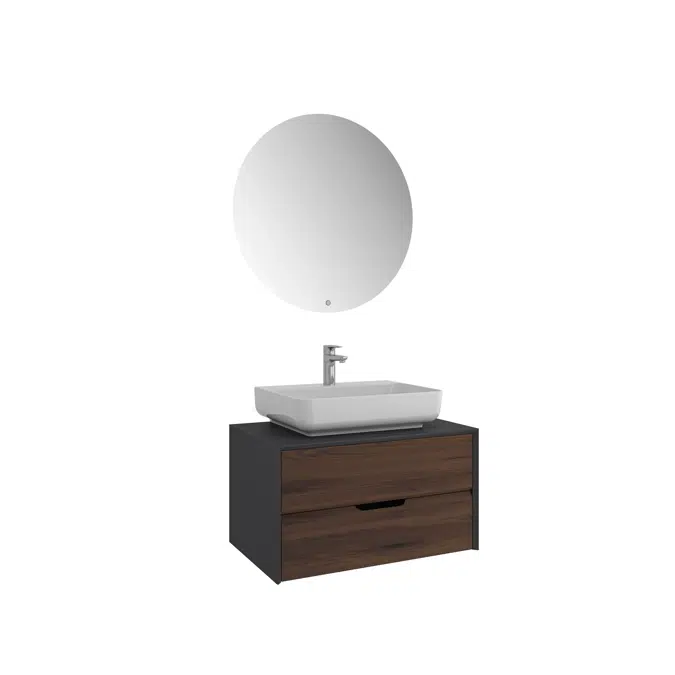 KaleSeramik Zero 2.0 Washbasin Cabinet Set Rectangular