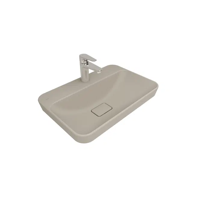 KaleSeramik Zero 2.0 Semi Recessed Rectangular Washbasin