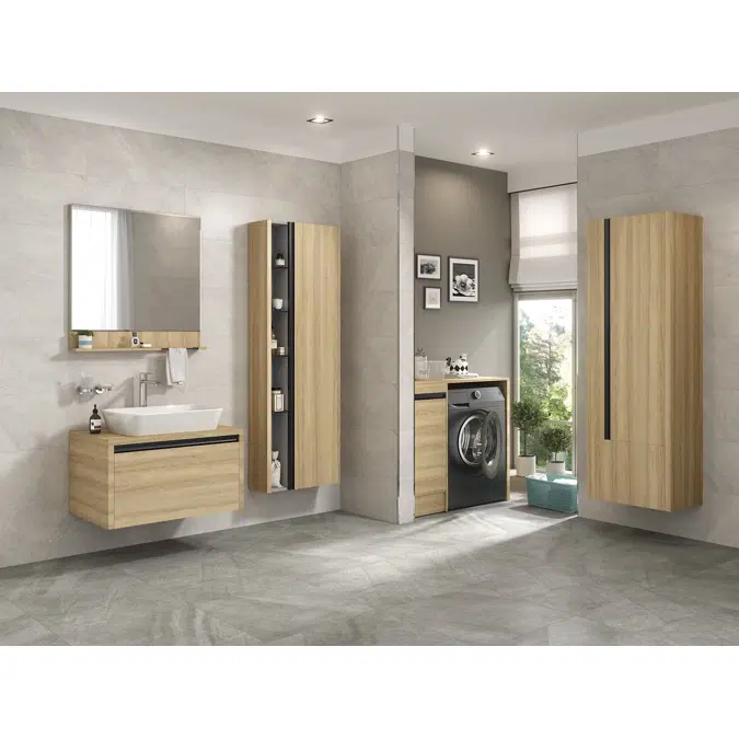 KaleSeramik Vista Wash Machine Cabinet 76 Cm