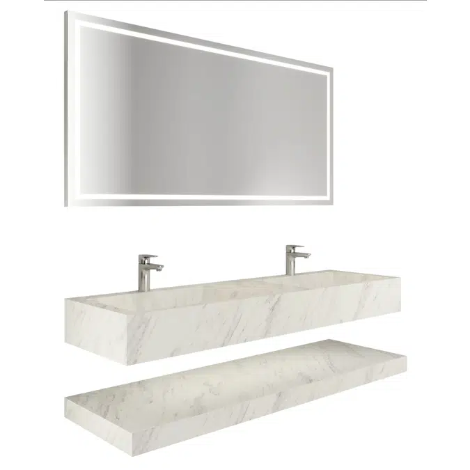 KaleSeramik Uniq K1 With Single and Double Washbasins