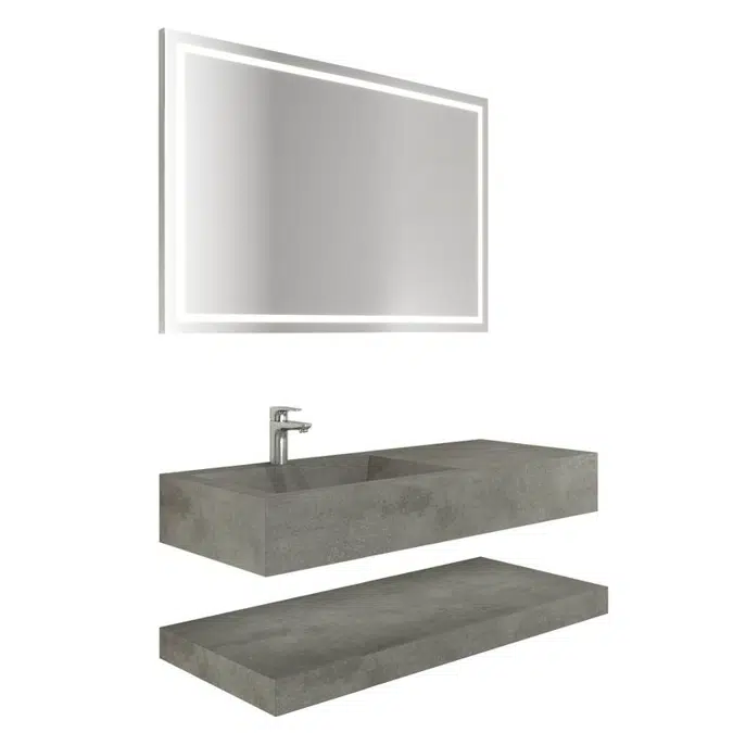 KaleSeramik Uniq K1 With Single and Double Washbasins