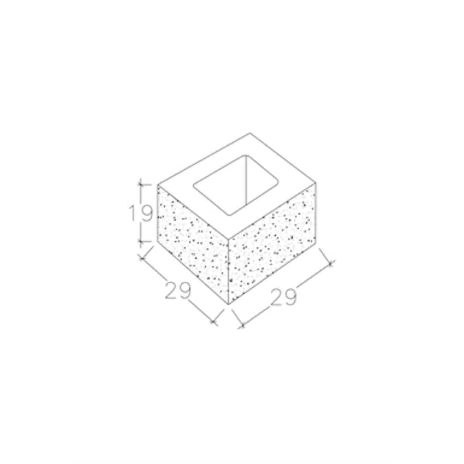 Bloque Split de Prefabricado de Hormigón Hidrófugo de 40x20x15