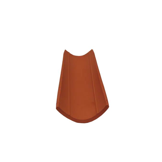 Teja Curva Roja de 40x15 cm