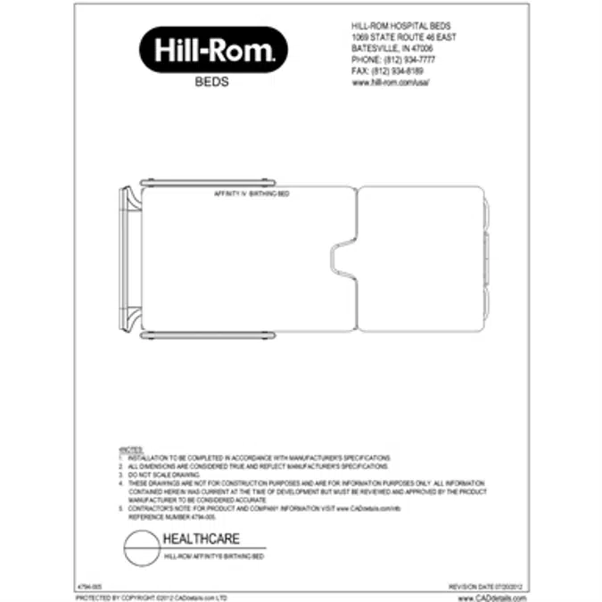 Affinity® 4 Birthing Bed