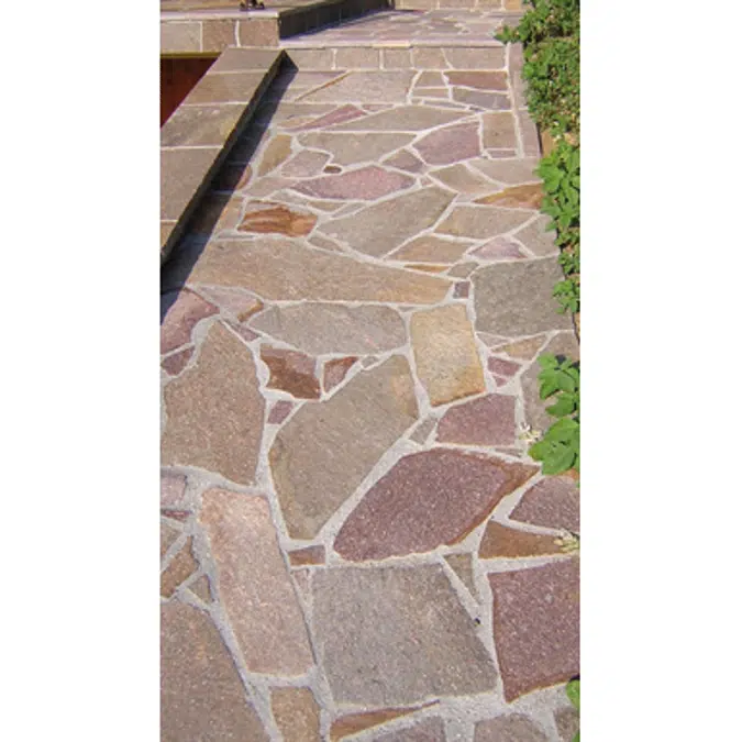 Porphyry Stone: Crazy Stone Paving, Normal Type Th. 2/5 Cm. Natural Surface