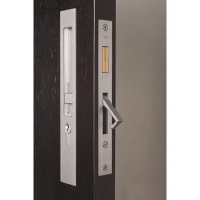 HB638 Sliding Door Lock - 55mm Backset with Integrated Pull图像