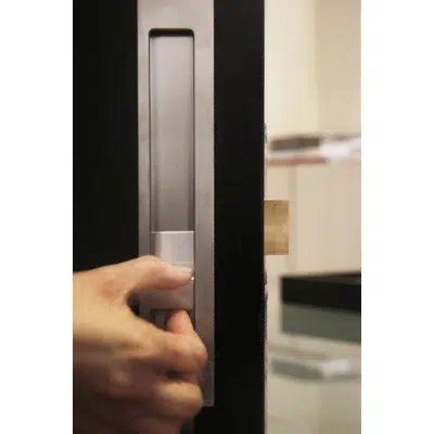 HB1650 D 250mm Offset Flush Pull Lock for Swing Doors - 55mm Backset图像