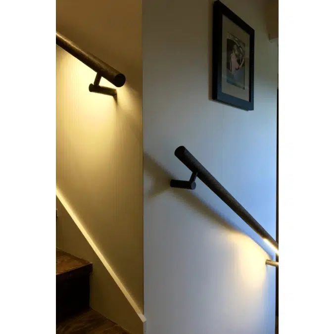 HB525 Stair Rail Bracket With Light Wiring Capability