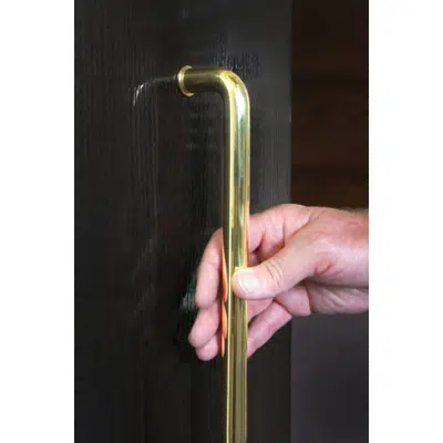 Image pour HB2240 Round Profile Brass 600mm D Pull Handle (19mm Rod)