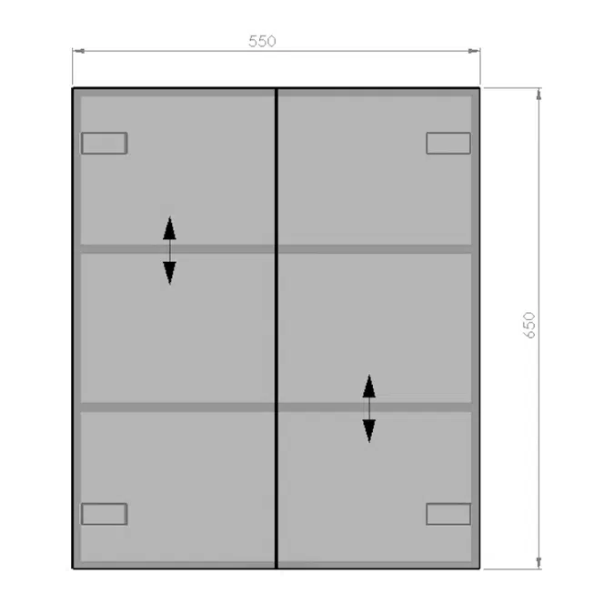 Bathroom cabinet Skåform Mirro 6