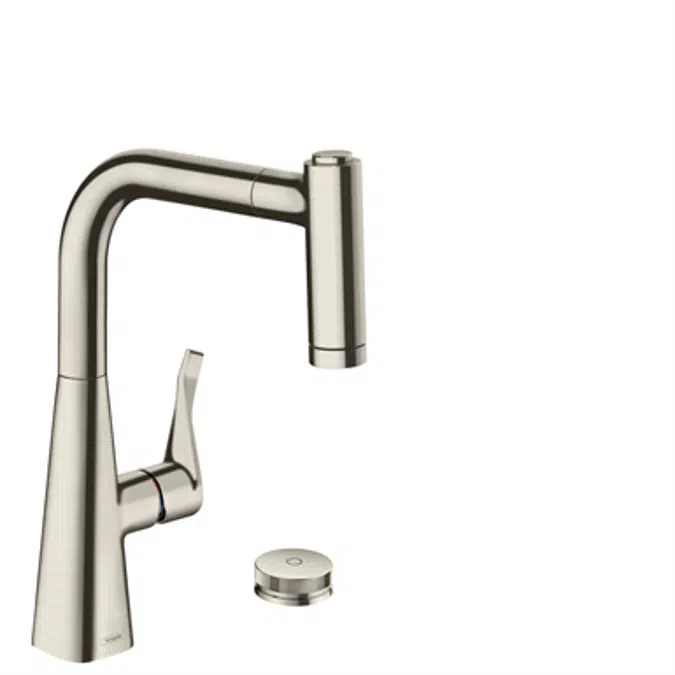 2-hole single lever kitchen mixer with pull-out spray