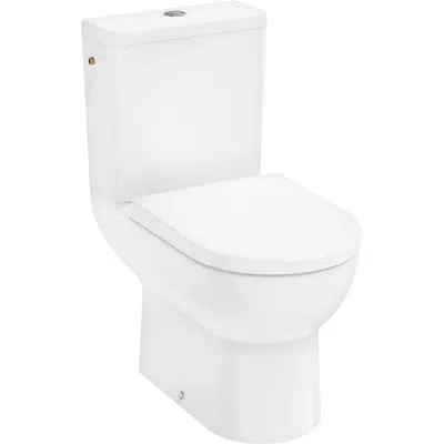 Image for 60312XXX GladeLake S Floorstanding WC Set close coupled 640 with multi outlet AquaChannel Flush with tank and WC seat and cover