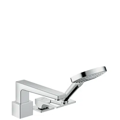 Image for Metropol 3-hole rim mounted single lever bath mixer with loop handle