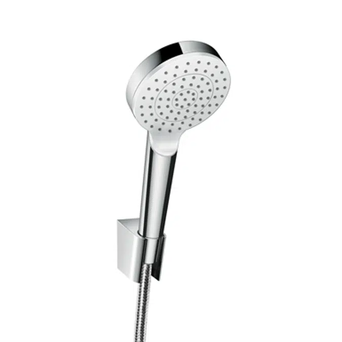 Crometta Shower holder set 1jet with shower hose 160 cm
