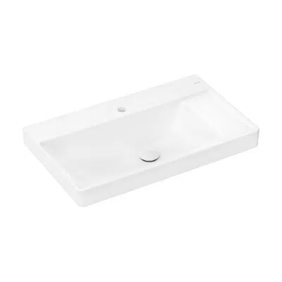 Image pour 61027XXX Xelu Q Countertop basin ground with shelf right 800/480 with tap hole without overflow, SmartClean