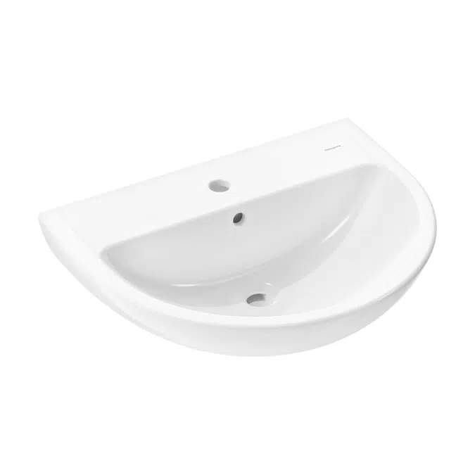 GladeLake S Washbasin 600/490 with tap hole and overflow