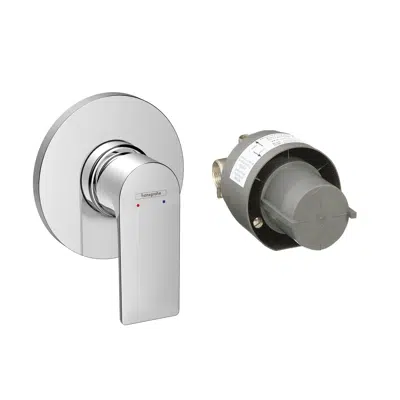 Rebris E Single lever shower mixer set for concealed installation