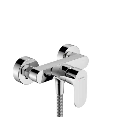 Rebris S Single lever shower mixer for exposed installation 3 ticks