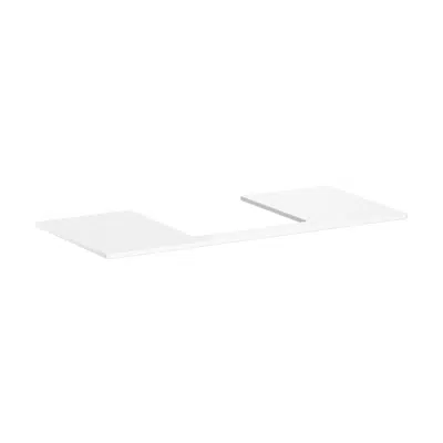 Image for Xelu Q Console 1180/550 with cutout in the middle for countertop basin ground 500/480