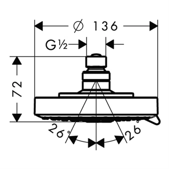 Raindance S Overhead shower 150 3jet 2.5 GPM