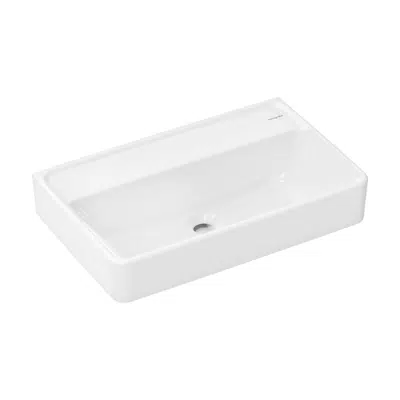 Xanuia Q Wash basin Compact 600/370 without tap hole and overflow, SmartClean için görüntü