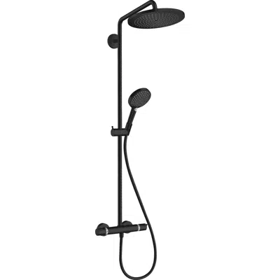 Croma Select S Showerpipe 280 1jet with thermostat and hand shower Raindance Select S 120 3jet