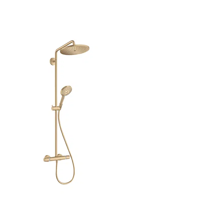 Croma Select S Showerpipe 280 1jet EcoSmart 9 l/min with thermostat and hand shower Raindance Select S 120 3jet