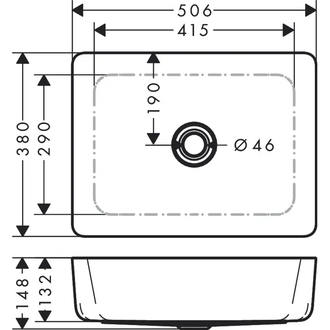 CubeStack Wash bowl 506/380