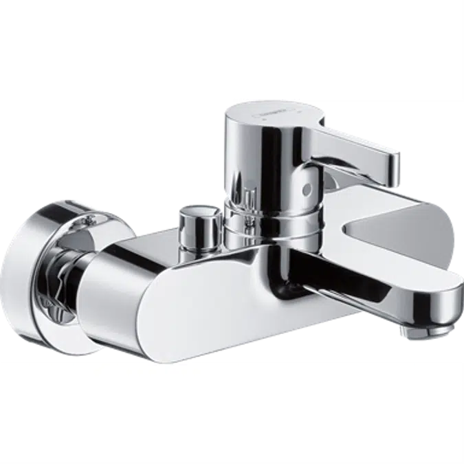 BIM objects - Free download! Metris S Single lever bath mixer for ...