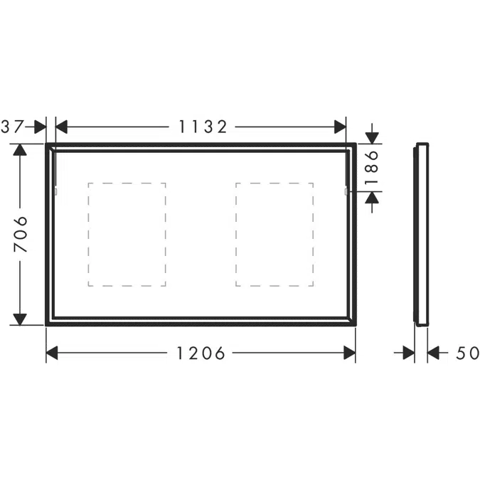 Xarita E Mirror with LED lights 1200/50 IR Sensor