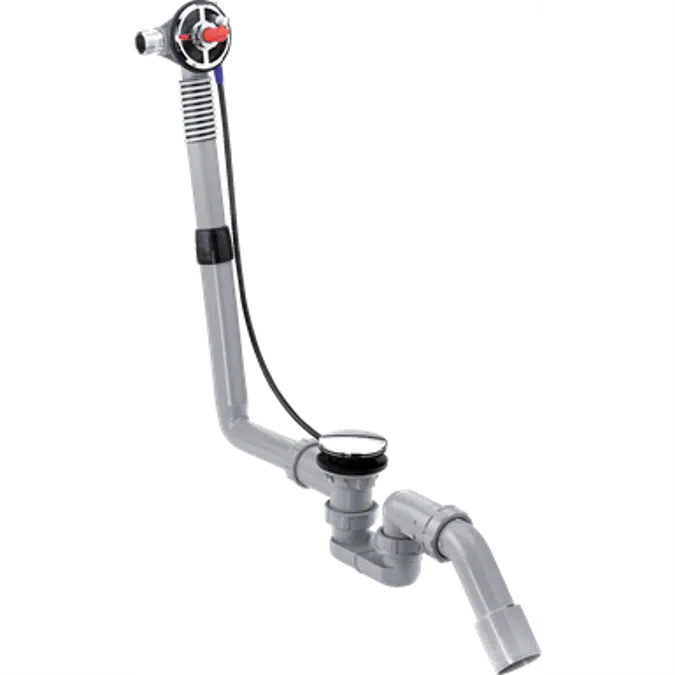 Exafill S Basic set bath filler, waste and overflow set for standard bath tubs