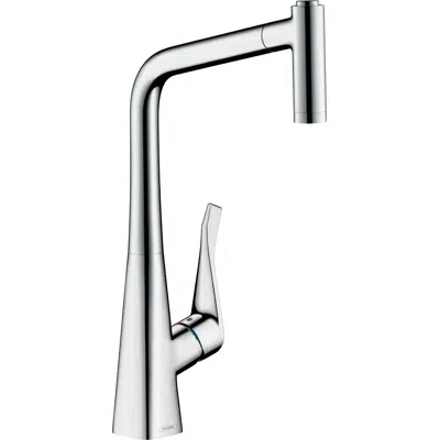 Metris M71 Single lever kitchen mixer 320, pull-out spray, 2jet图像
