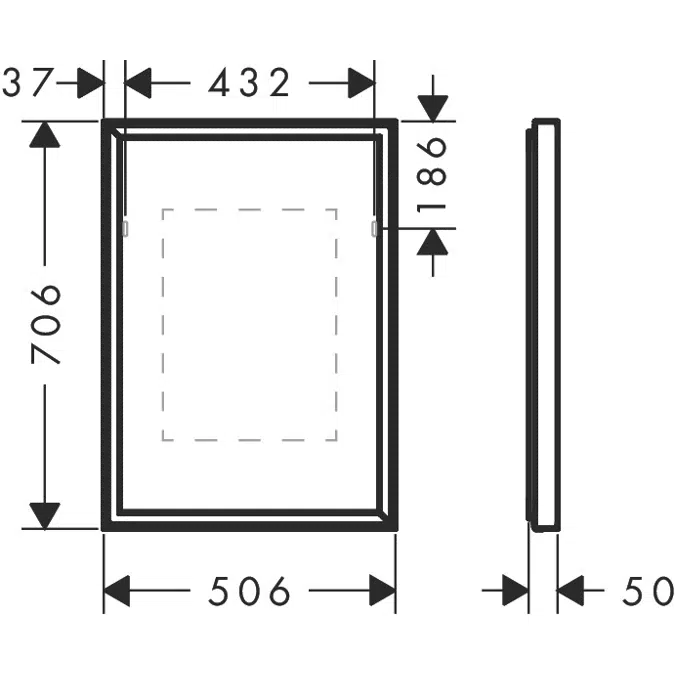 Xarita E Mirror with LED lights 500/50 IR Sensor