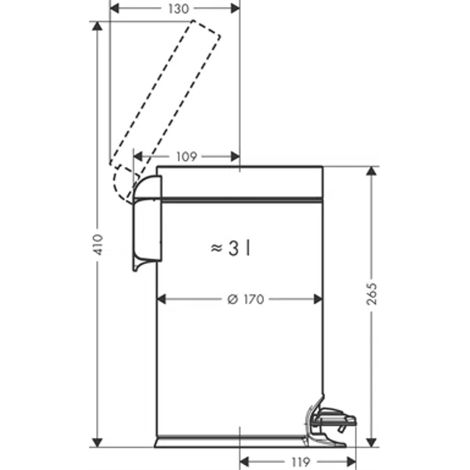 AddStoris Pedal Bin