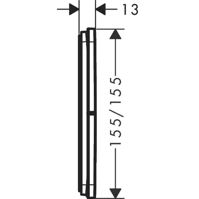 ShowerSelect Comfort Q Valve for concealed installation for 3 functions