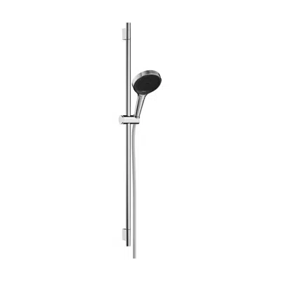 Image for Rainfinity Shower set 130 3jet EcoSmart with shower bar S Puro 90 cm, push slider and Designflex textile shower hose 160 cm