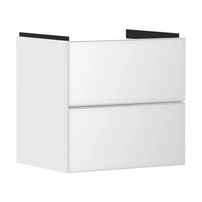 Image for Xevolos E Vanity unit Matt White 580/475 with 2 drawers for washbasin