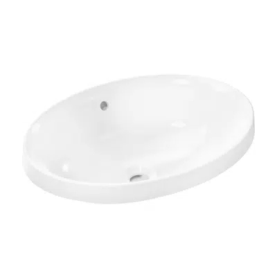 Xuniva D Above counter basin 550/400 without tap hole with overflow 이미지