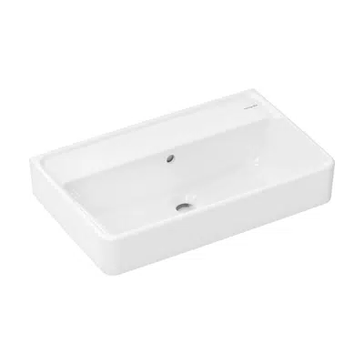 Xanuia Q Wash basin Compact 600/370 without tap hole with overflow için görüntü