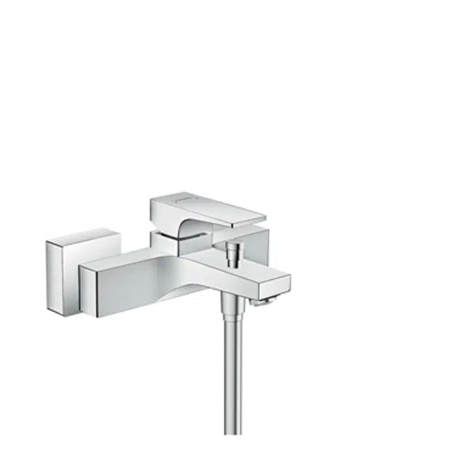 Metropol Single lever bath mixer for exposed installation with lever handle