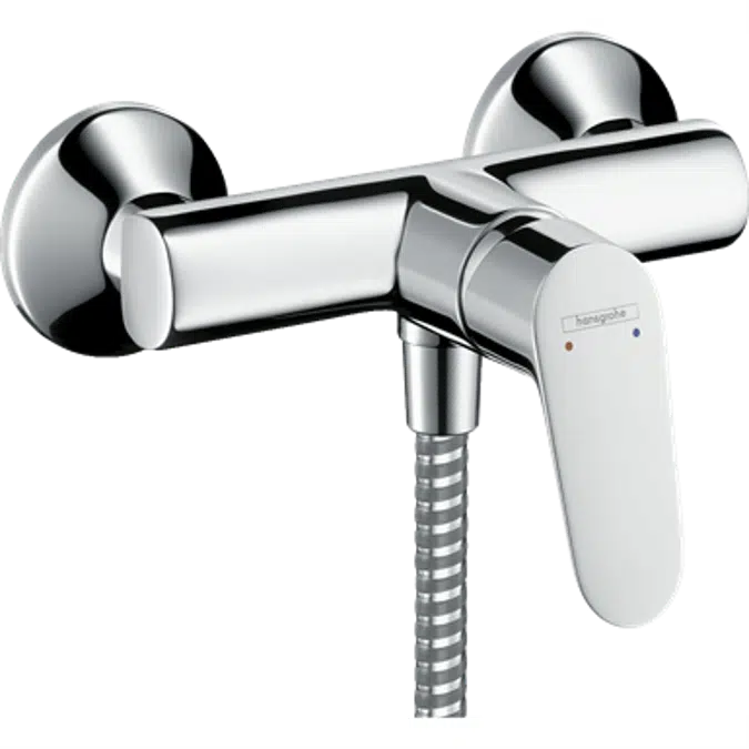 Focus Single lever shower mixer for exposed installation