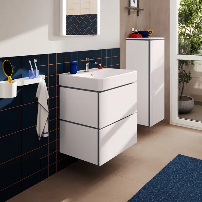 54256XXX Xilesa E Vanity unit 630/470 with 2 drawers for wash basin