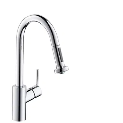 billede til Single lever kitchen mixer with pull-out spray